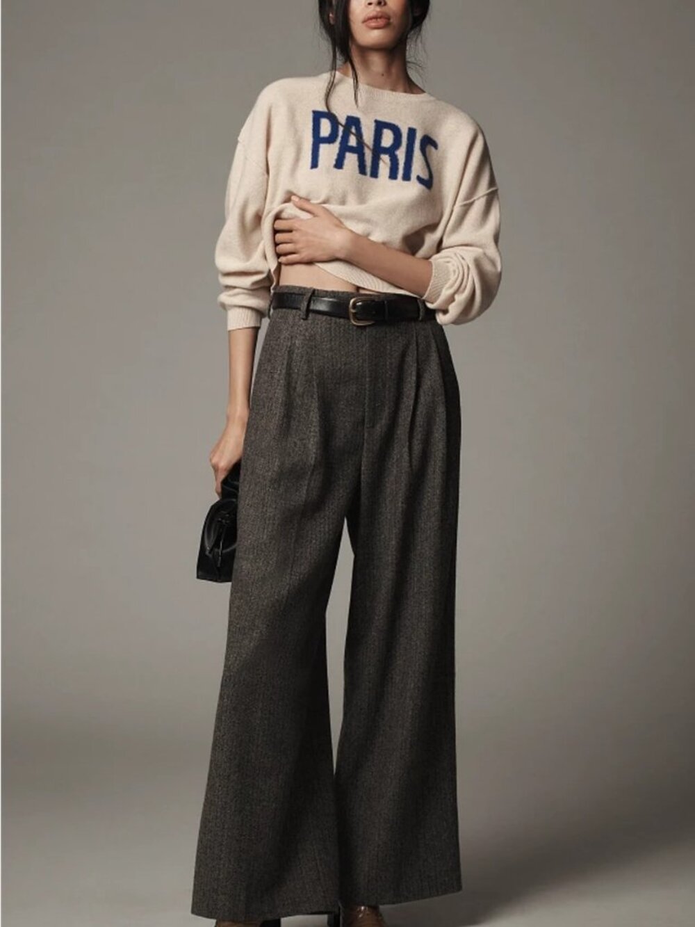 Anthropologie The Alani Cashmere Sweater by Pilcro: Paris Edition